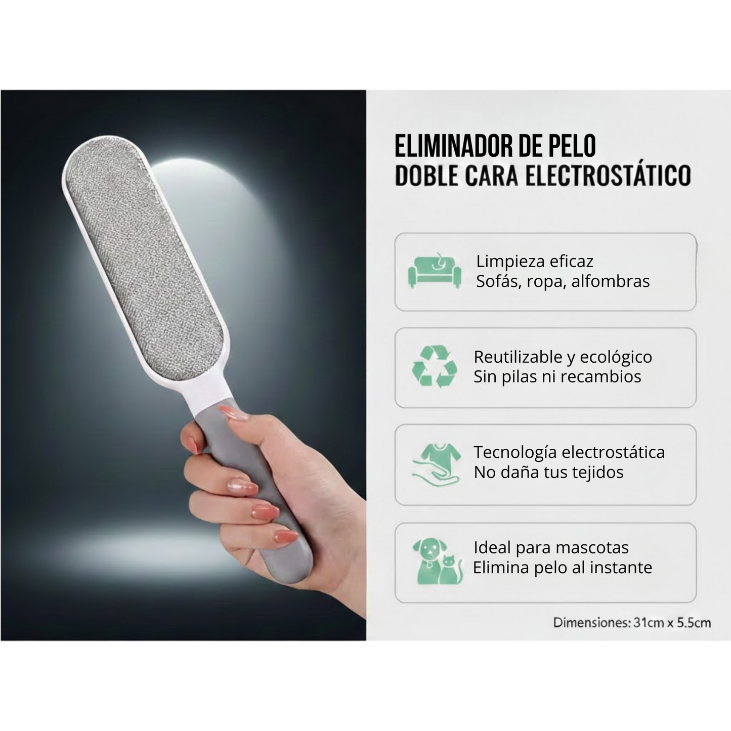 Cepillo quitapelos Doble Cara